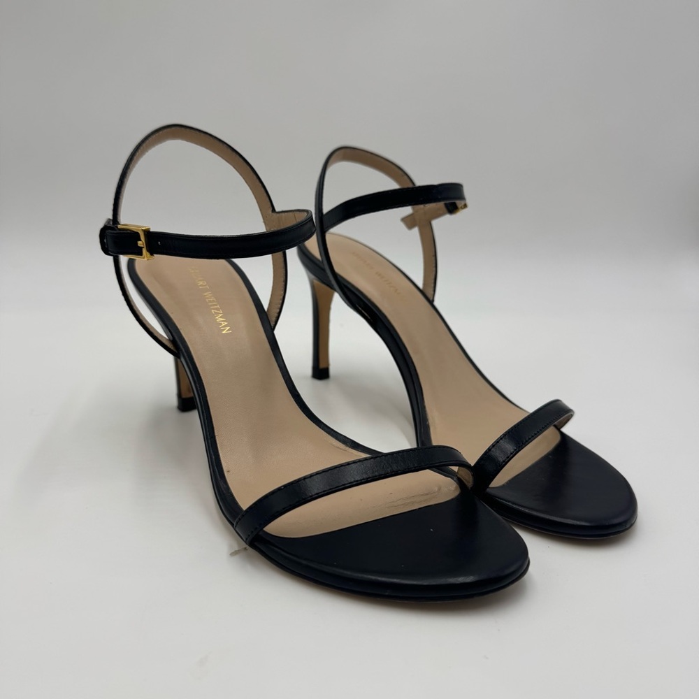 Stuart Weitzman strap sandals black
